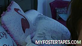 vanna bardot sneaks out for secret kitchen sex with foster uncle at night