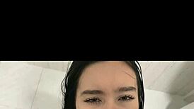 damn! bathroom sex got me cum all over my face!