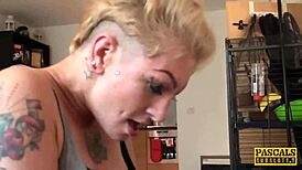 Pierced Whore Miss Trixx Cunt Hammered Before Rough Anal