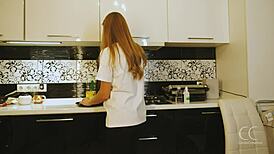 Sexy Blonde Eats Egg Food Fetish