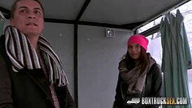 Hot Vanessa Deckers cheating on her boyfriend during outdoor massage