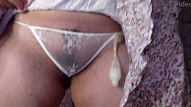 Why does this big boobed wife cheat with strangers at night?