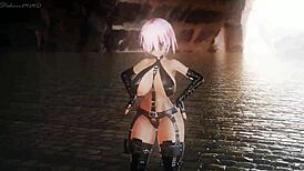 Mashu Kyreilight Mmd Lupin R18 Unfolds In A Big Tits Hentai Adventure