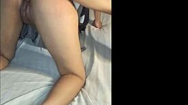 I bang my roommate hard with final anal thrust