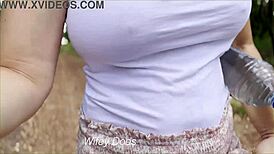 Man, my wife went braless on a wild public dare!