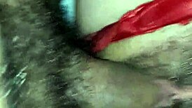 Close-Up POV of Hairy Couple's Intimate Action