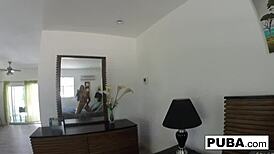 Hot Blonde Babe Brooklyn Records Herself Masturbating