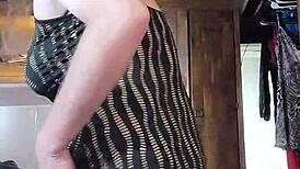 She was naughty modeling dresses, revealing her ladyboy charm in part 5