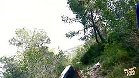 Pickup Truck Shakes with Young Couple's Wild Anal Sex in Woods