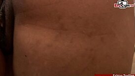 ebony 3some featuring two big-ass black babes sharing a massive bbc