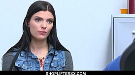 Teen 18+ Deals with Creepy Security Officer at Work