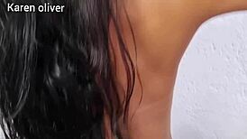 imagine this young girl full of desire in your oil-covered bed