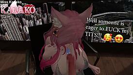 I love teasing with my giant cat girl tits in this sexy vtuber titty fuck. 😘