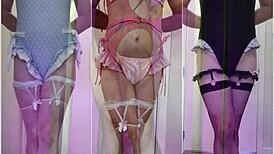 Behind-the-scenes photo shoot with anal flashing and buttplug costumes