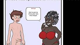 Auntie Fixes My Problem with Her Big Ebony Ass and Tits in Wild Session. Help Never Felt So Good.