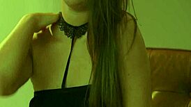 this stunning teen beauty fingering her pussy with a dildo. wanna see more?