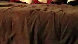 Wife takes on a 10-inch vibrator with her big ass shaking hard.