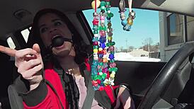 Hey, ever tried driving with a ball gag on?
