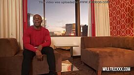 big tits milf sneaking around with a black stud for some fun