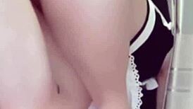 qing teng mei mei, the maid, gets her peach ass fucked by her cousin while cleaning 😏