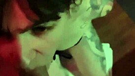 blowjob by beautiful bondaged tattooed girlfriend?