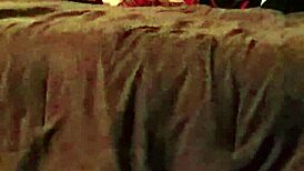 Wife takes on a 10-inch vibrator with her big ass shaking hard.