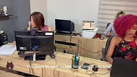 I’m still trembling from banging the delivery guy with my office mates!