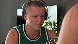 Cheating Wife Kisses Friend, Gets Facial Cum in Mouth