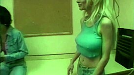 Thunder Pussy Bent Over And Fingered In Dirty Group Action