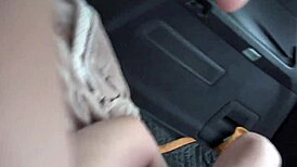 I'm obsessed with cute Macy Meadow sucking and riding in car POV date