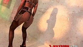 i messed up watching 3-way porn with big boobs sluts in vinyl getting their pussies destroyed