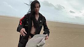 I unwind with sexy shemale masturbation, stroking my big cock slowly.