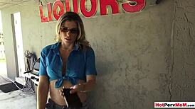 She says, 'Watch my perfect blowjob technique, stepson!'