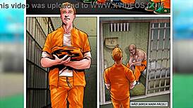 Prison First Day Intense Cellmate Masturbation Session