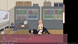 transfer student cheats and fucks teacher in hentai