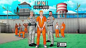 Prison First Day Intense Cellmate Masturbation Session