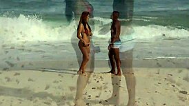 shayene samara feels intense pleasure fucking the big black cock on the beach.