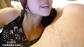 cheerful chinese beauty gets pounded hard by huge rod until overwhelmed