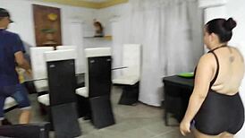 Latina amateur cheats on husband with his friend. She licks and swallows in taboo homemade sex.