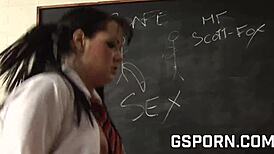 Busty Brunette Tanya Cox Fucks Hard in Doggy Style