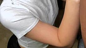 White Girl Delivers Sloppiest Blowjob to BBC and Takes Mouth Cum