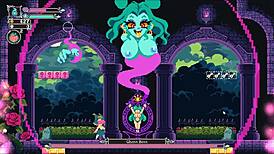 Flip Witch Pixel Hentai Game Ep 12 Ghost Boss With Crushing Giant Boobs