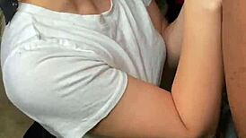 White Girl Delivers Sloppiest Blowjob to BBC and Takes Mouth Cum