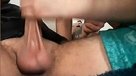 Young Cocksucker Sucks and Masturbates Mom's Boyfriend's Big Cock!