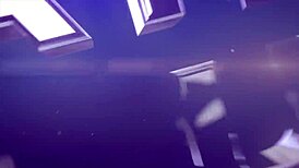 Samantha teases her big tits and masturbates solo