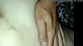 While sitting on husband's dick, his friend inserts fingers into my ass.