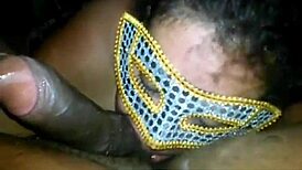 Sucking dick, taking cum in mouth, assfucking with big tits on Halloween 🎃