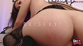 Adrielly Fernandes in hot amateur video, toy use and sexy look back the next.