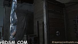 The Punishing Playgirl Endures Drawings and Toys in BDSM Session.