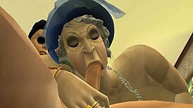 Granny Treat 1 - Posh Grannies Sucking Young Cocks in Sims 4 Orgy!